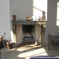 Timeless French Open Fireplace With Small Firebox