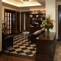 Checkerboard Floor in Hallway of NY Appartment