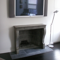 New York Appartement Original Antique French Fireplace