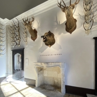 Classic French Rustic Limestone Fireplace Surround In French Abbey