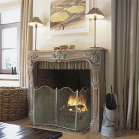 Fireplace Surround In Eclectic Decor With Beautiful Firebrick