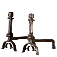 A nice pair of original gotique period fire dogs