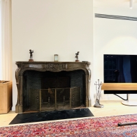 Directoire Period Fireplace Surround With Music Instruments Details