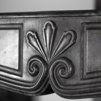 Detail of a fine European Origines antique fireplace surround.