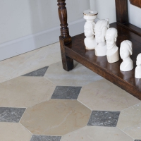 Octagonal Natural French Stone Mix Chateau Floor Tiles